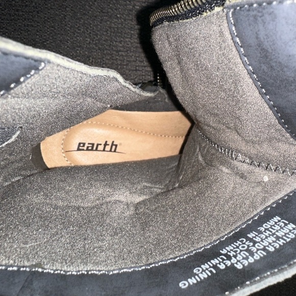 Earth Spruce Dark Grey Leather Ankle Boots Size 8/8.5 - Picture 12 of 13